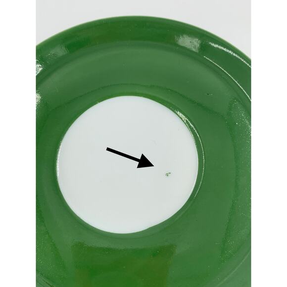 Demitasse Saucers Only Rubicon Designs Lot of 3 Green White Made In Japan - Picture 3 of 10